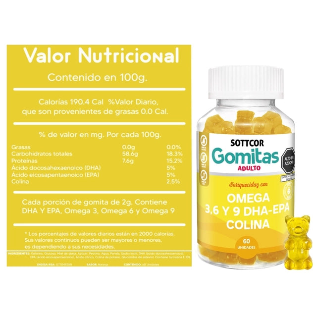 Gomitas De Omega 3 Adultos