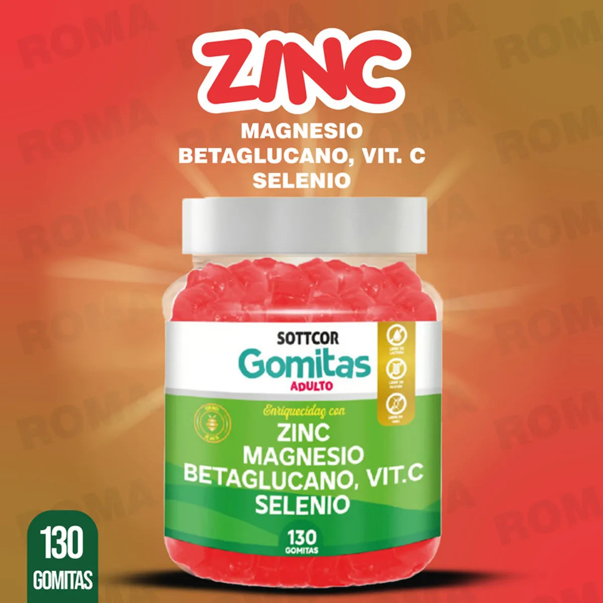 Gomitas De Zinc Sottcor
