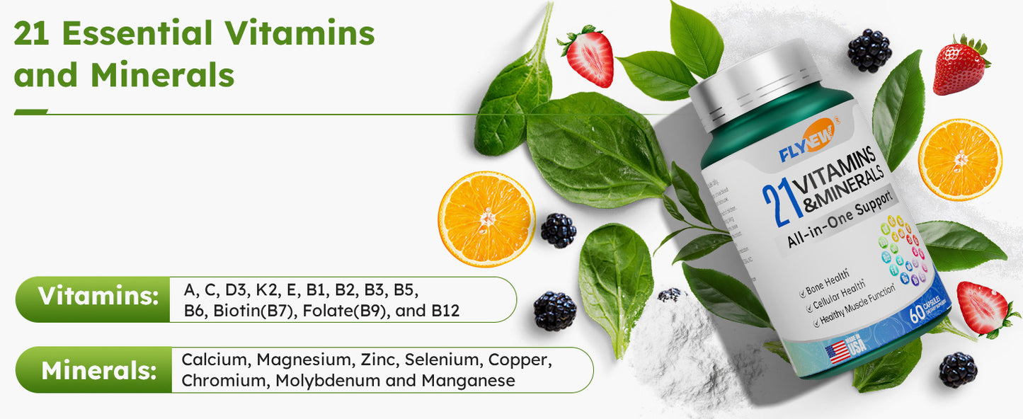 21 Vitamins Minerals All In One Supp