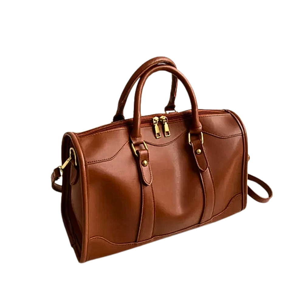 Bolso Cartera Vintage Cuero Pu C Cierre