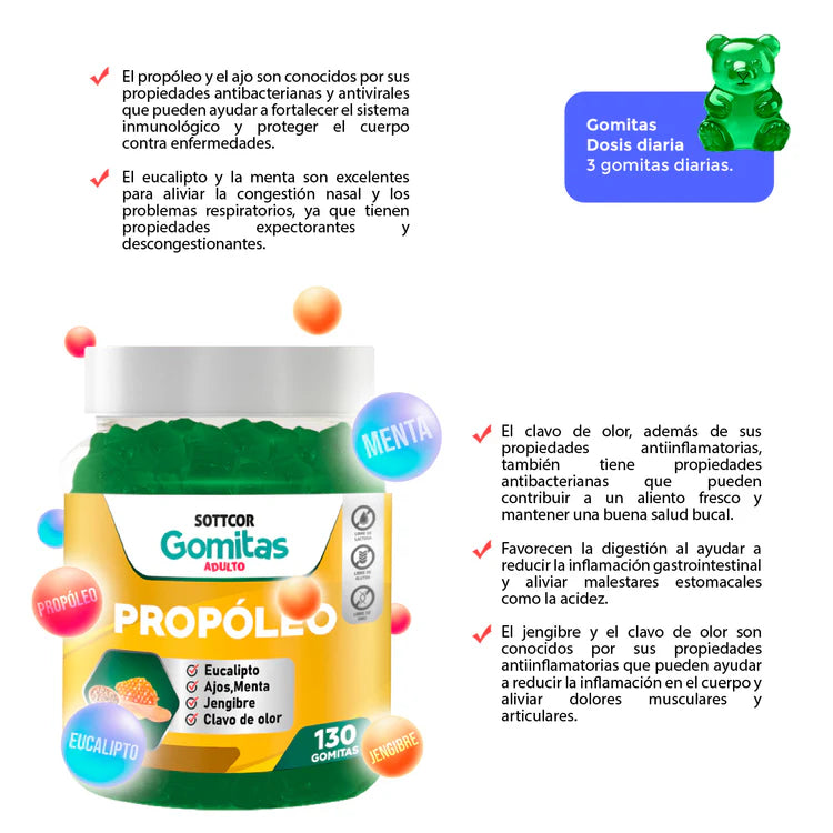 Gomitas De Propolio Sottcor