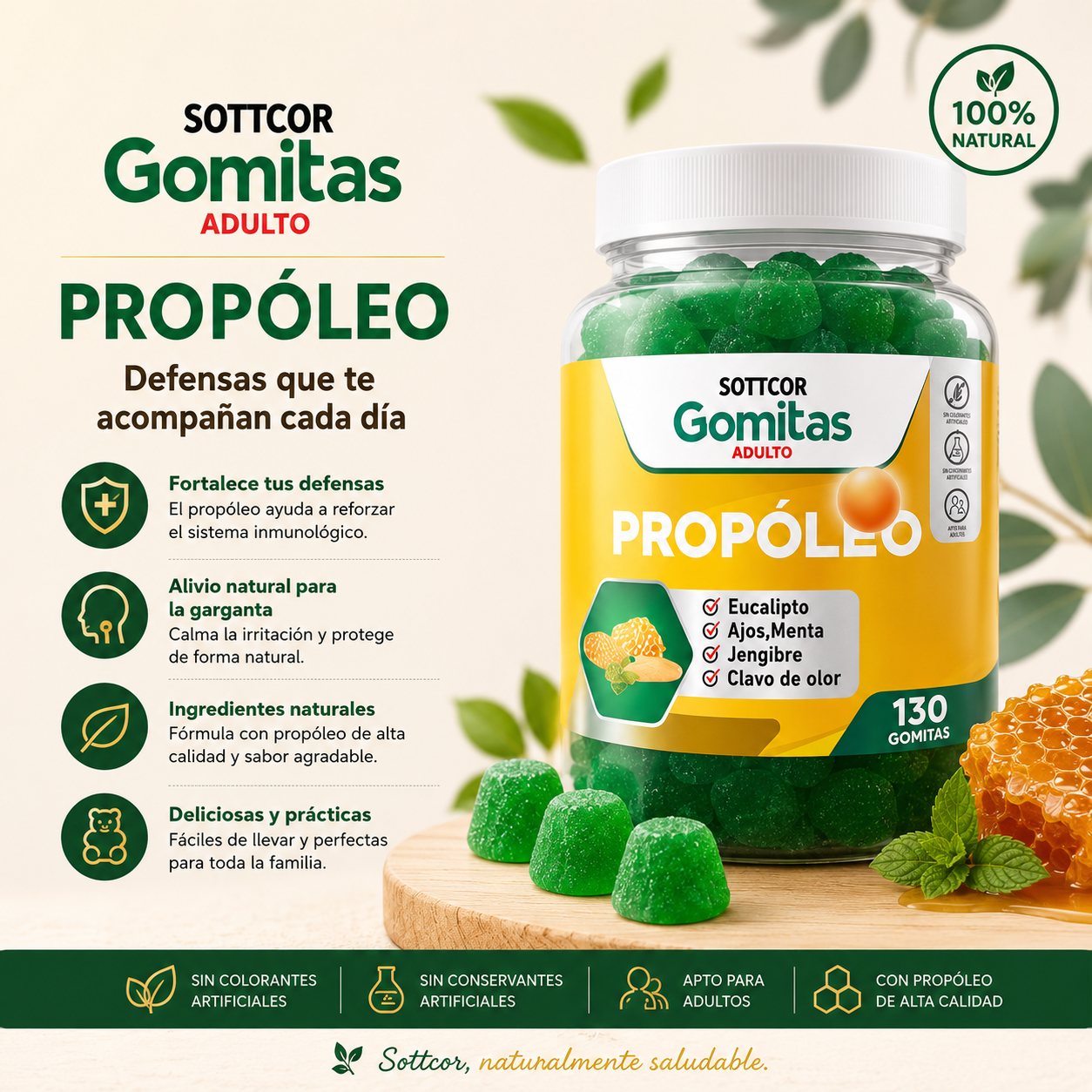 Gomitas De Propolio Sottcor