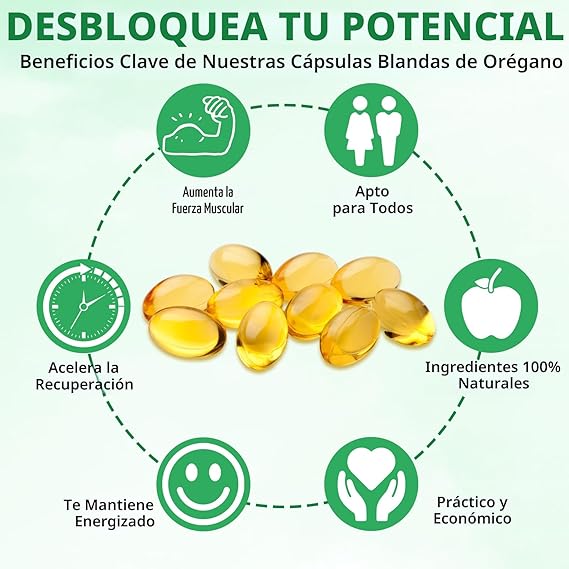 Aceite De Orégano + Black seed oil 90 softgels