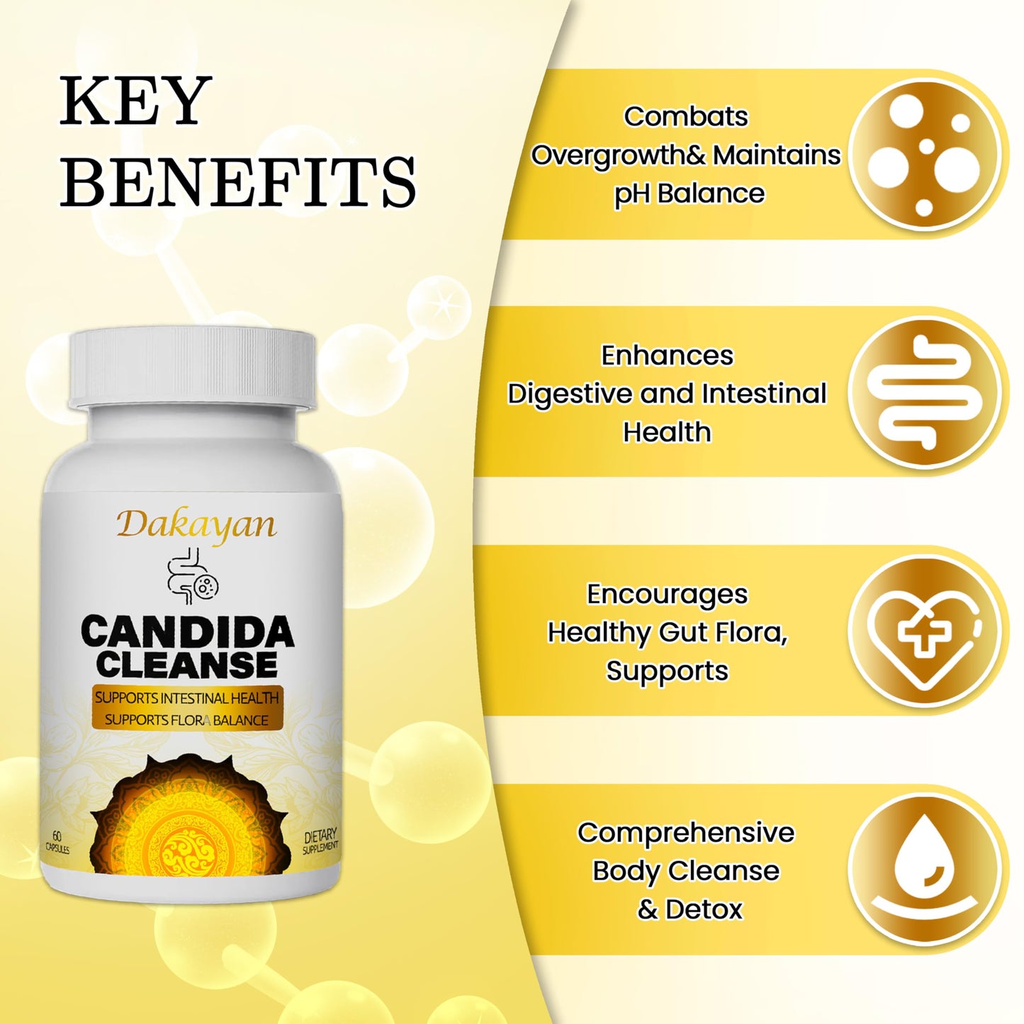 Candida Cleanse 60 Capsulas Premium
