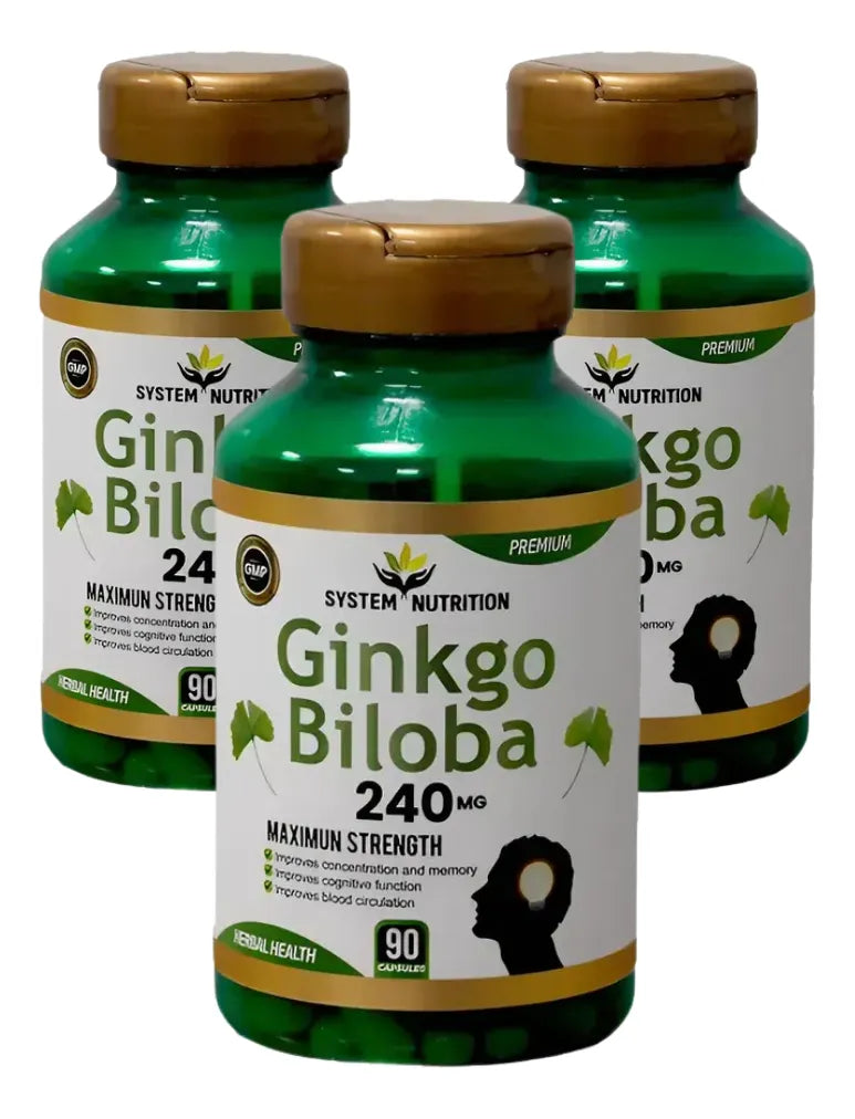 Ginkgo Biloba 240 Mg 90 Capsulas System Nutrition