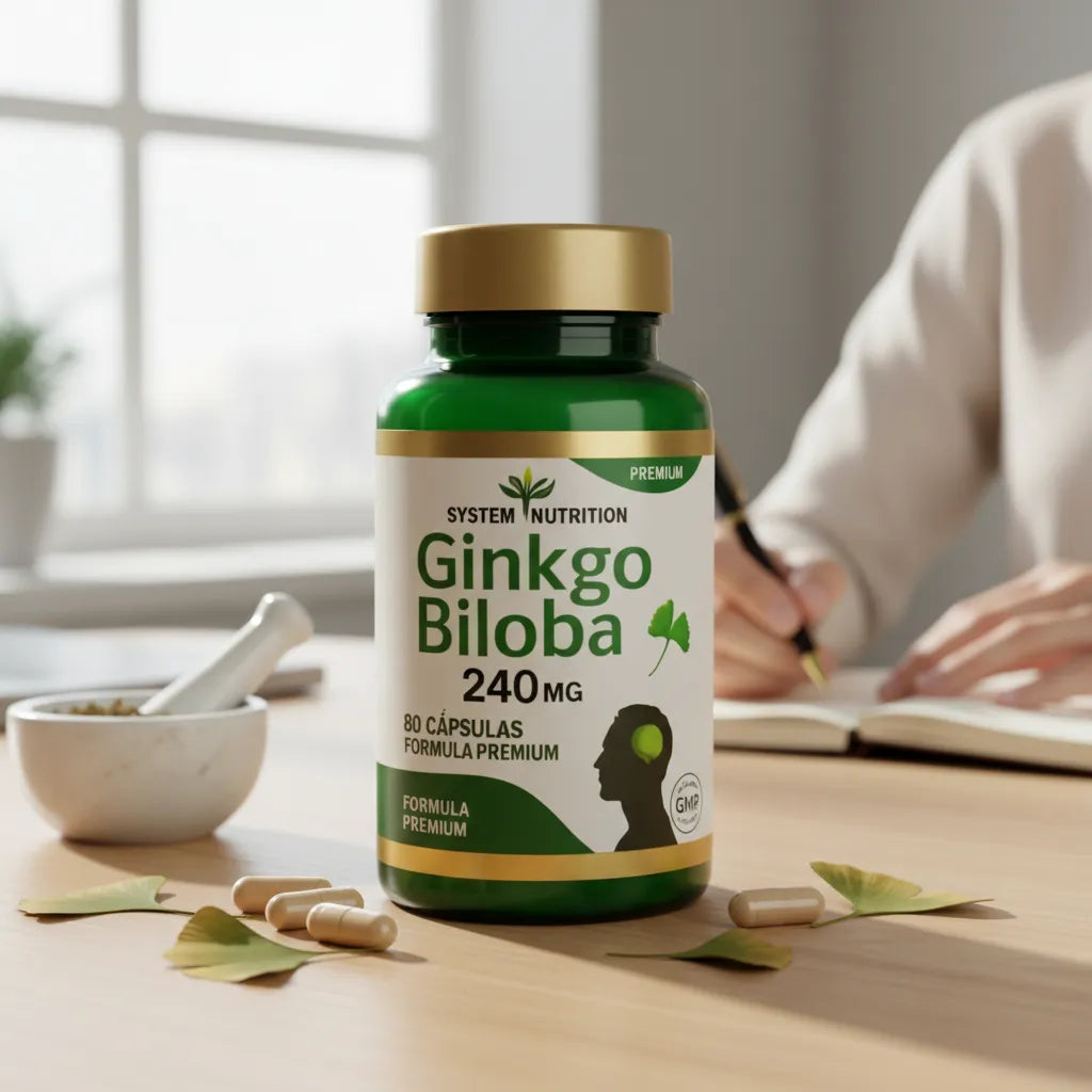 Ginkgo Biloba 240 Mg 90 Capsulas System Nutrition