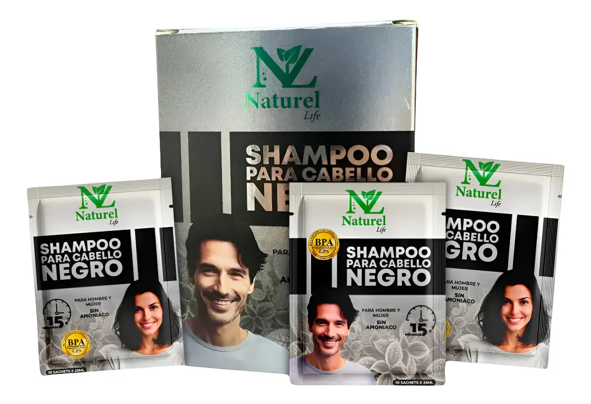 Shampoo Anticanas Negro Naturel