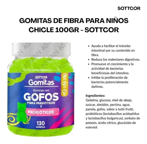 Gomitas Para Ninos Gofos Con Fibra