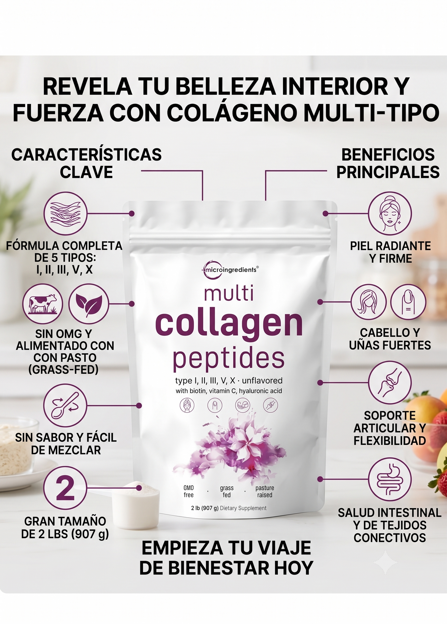 MULTI COLLAGEN PEPTIDES 907g (2lb)
