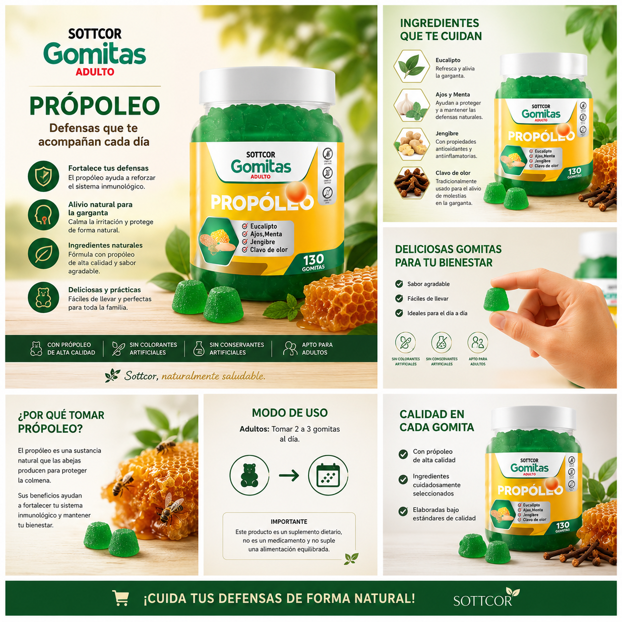 Gomitas De Propolio Sottcor