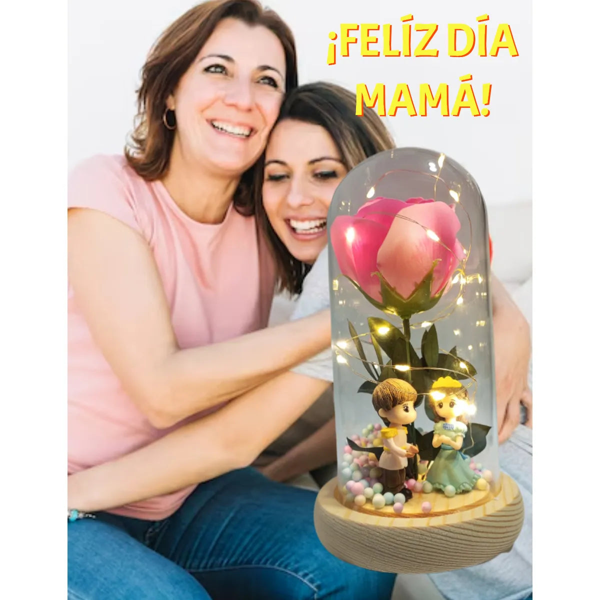 Cupula Rosa Eterna Principe Y Princesa