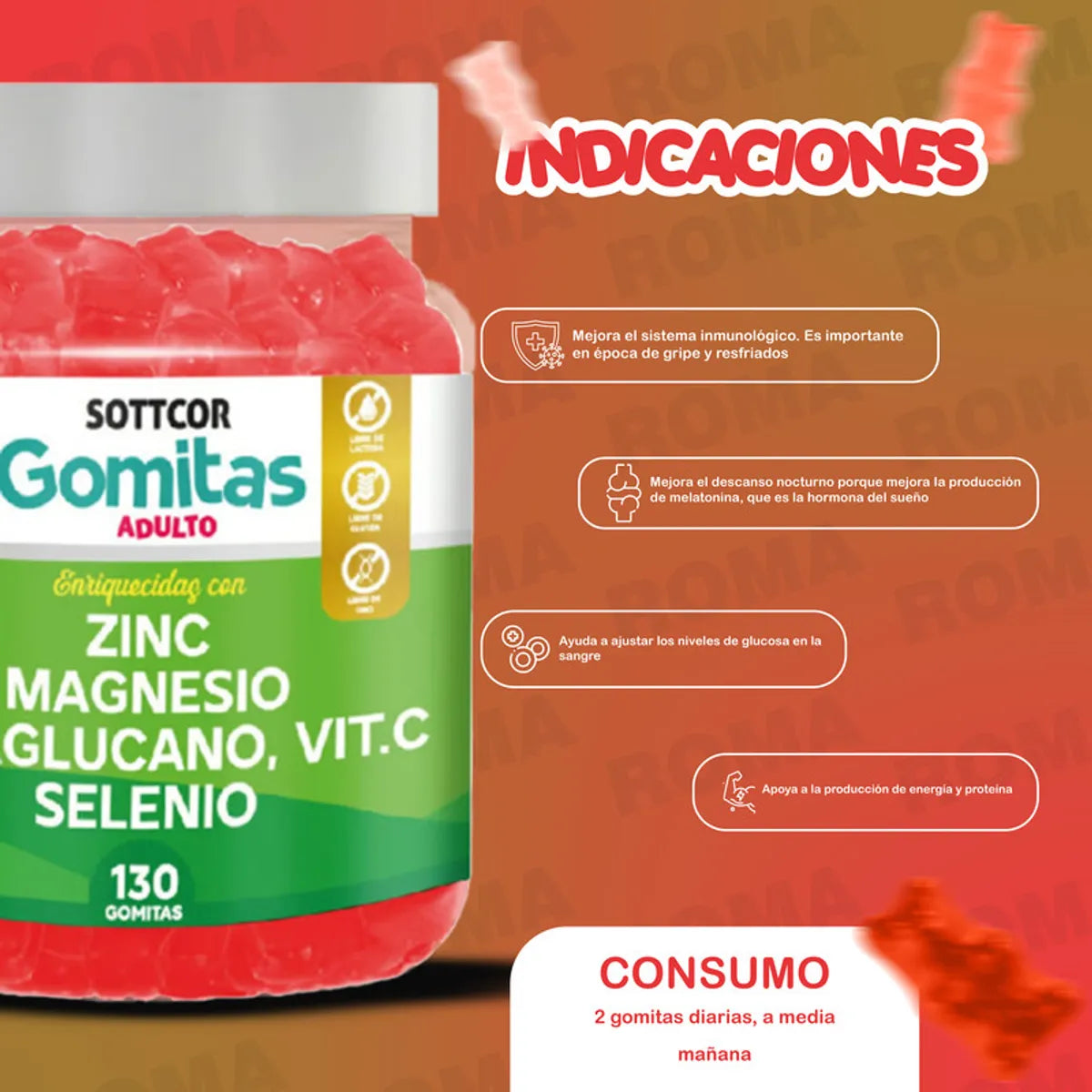 Gomitas De Zinc Sottcor
