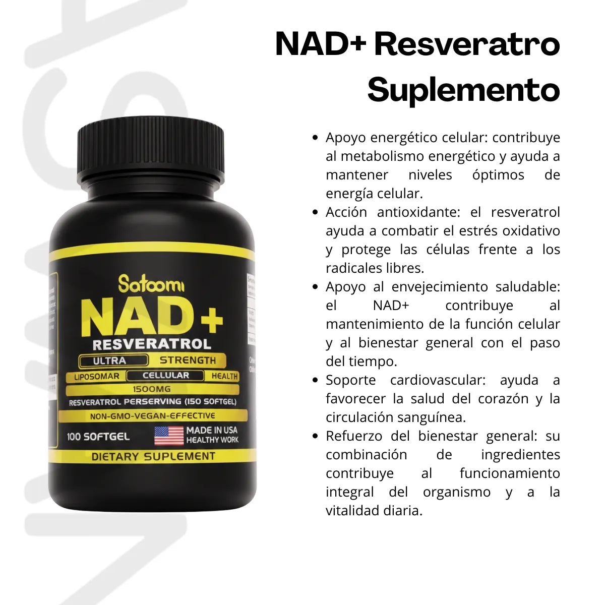Nad Resveratro Suplemento